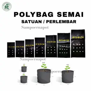 plastik polybag polibag semai tanaman ecer satuan - POLYBAG PERLEMBAR