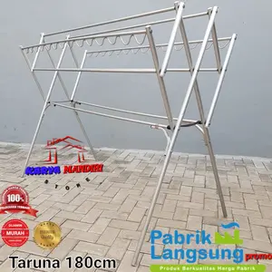 jemuran baju aluminium 180 cm taruna
