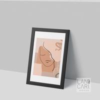 Gambar Lukisan Seni Abstrak Minimalis Pigura Hiasan Dinding Dekorasi Ruangan - Putih dari LANCARI Kota Administrasi Jakarta Pusat 4 Tokopedia