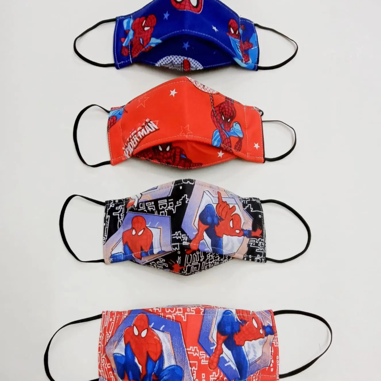 masker anak 3D motif spiderman 2ply