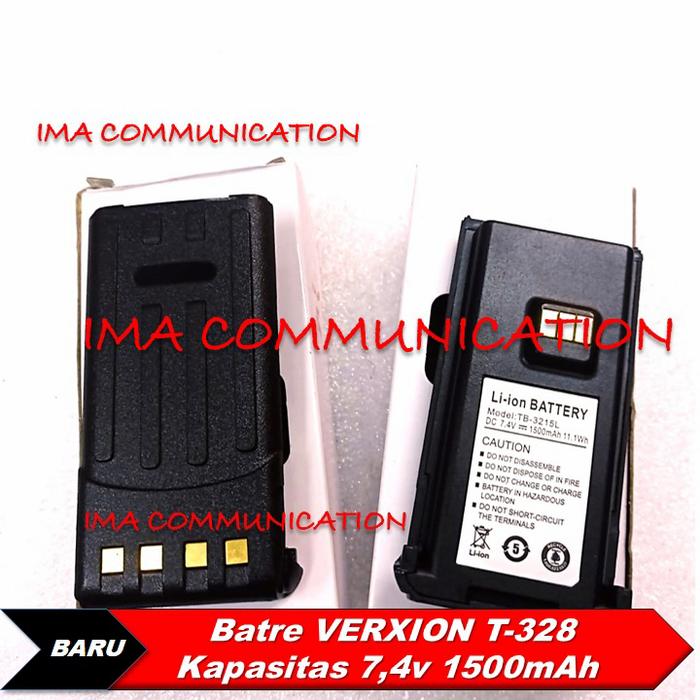 Gambar BATRE VERXION TB-3215L BATERAI T-328 ORI HITAM dari IMA KOMUNIKASI SOLUTIONS Kota Administrasi Jakarta Barat Tokopedia