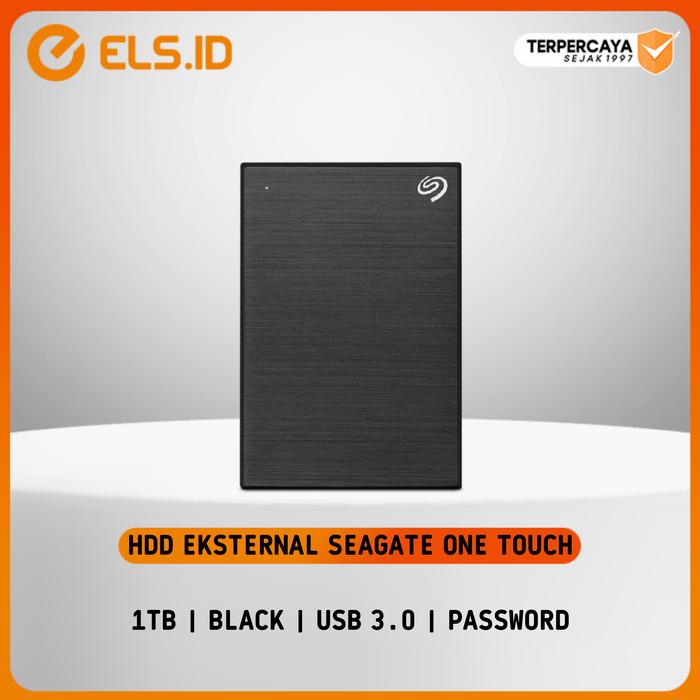 Gambar Hardisk External 1TB Seagate One Touch USB 3.0 with Password - Black dari ELS Computer - Semarang Kota Semarang Tokopedia