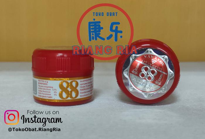 Gambar Salep Krim 88 POT 6gr - Anti Jamur, Kudis, Kurap, Kutu Air dan Gatal dari TO Riang Ria Kota Administrasi Jakarta Utara Tokopedia