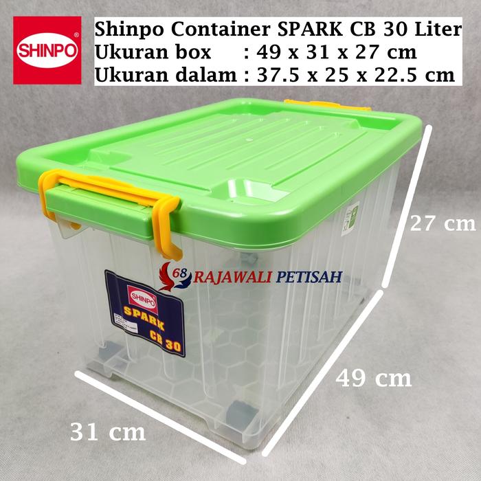 Jual Shinpo Container SPARK CB 30 Liter | Box Plastik Transparan dengan ...