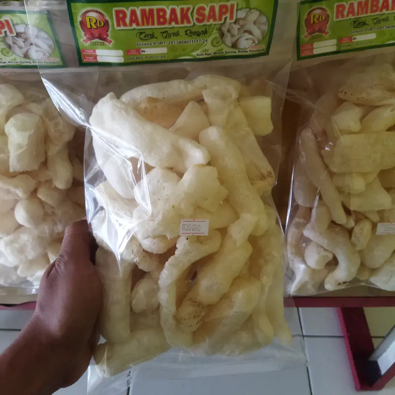rambak sapi/Kerupuk sapi/kerupuk/rambak/camilan/cemilan sehat/home mad 1