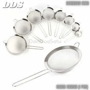 Saringan Minyak Teh Kopi Jeruk Gorengan Stainless Serbaguna 22 24 cm