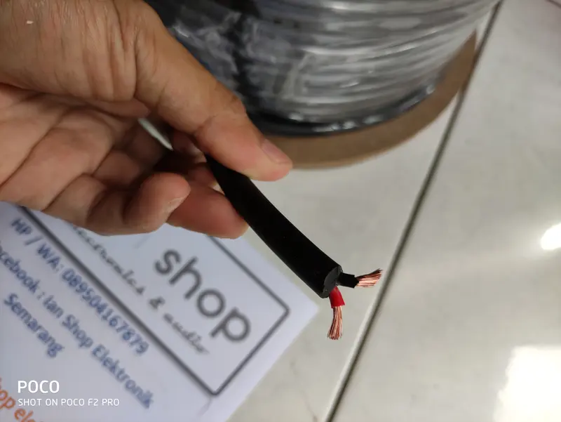 Kabel Speaker Audio Crimson 2x2,5mm 2x2.5mm 2x2,5 2x2.5 mm Ecer 1 M 1
