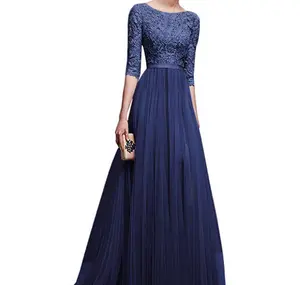 Bridesmaids Wedding Dress Half Sleeve Elegant