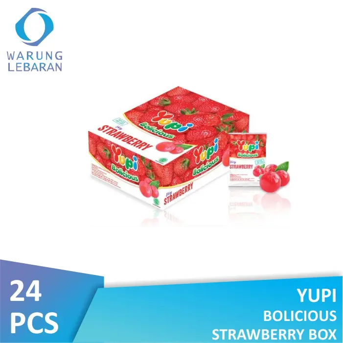 Yupi Bolicious Strawberry Box (24 Pcs)