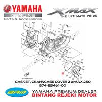 Gambar GASKET, CRANKCASE COVER 2 YAMAHA XMAX 250 B74-E5461-00 dari Yamaha Bintang Rejeki Motor Kab. Bandung 2 Tokopedia
