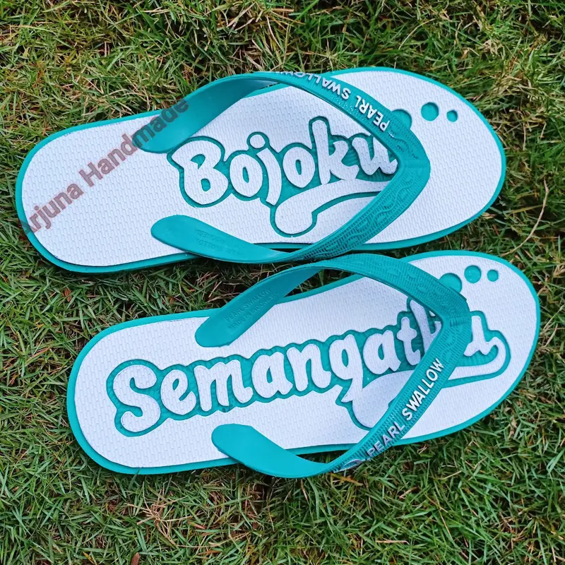 sandal jepit ukir swallow custom nama bisa pesen sesuai keinginan 2
