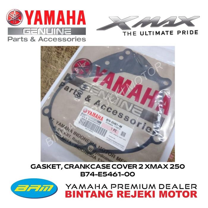Gambar GASKET, CRANKCASE COVER 2 YAMAHA XMAX 250 B74-E5461-00 dari Yamaha Bintang Rejeki Motor Kab. Bandung Tokopedia