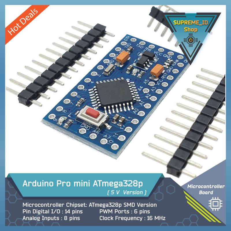 Arduino Pro mini ATmega328 16 Mhz Microcontroller Dev Board - Shop ...