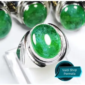 Batu Zambrud Zambia Green Kristal Hejo Ring Tana