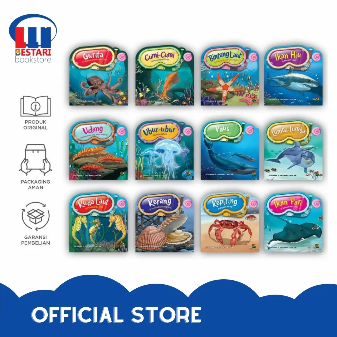 Buku cerita anak - seri hewan laut