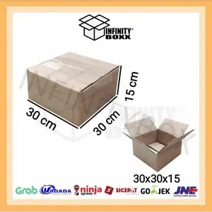 kardus box packaging packing 30x30x15 cm SHEET POLOS