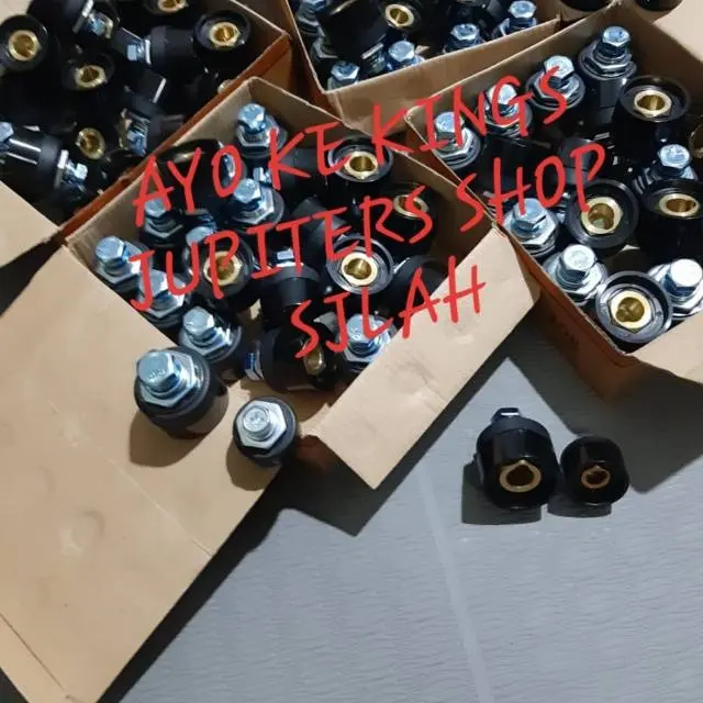 ORI KUNINGAN KONEKTOR MESIN LAS 70mm 50mm 25mm - MALE FEMALE - COWO CEWE - CONNECTOR SOCKET CONECTOR 3