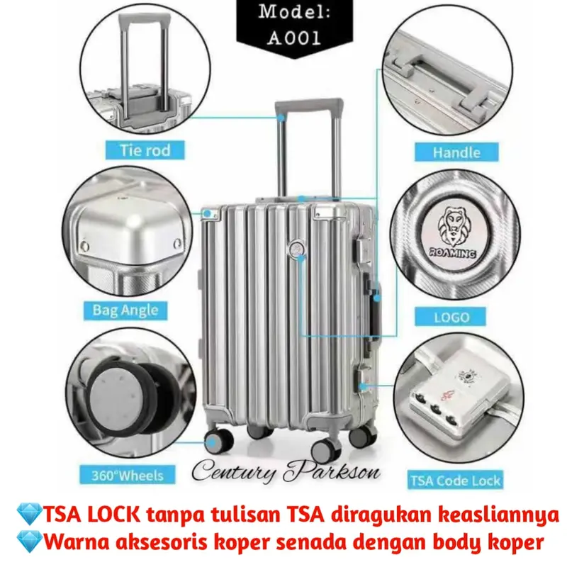 Koper Roaming Size Kabin & Bagasi 20-30 Inch A001 1