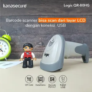 Barcode Scanner QR Code Logic QR 80 HG - Otomatis Scan - Bisa Scan QR