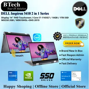 DELL Inspiron 5410 2 in 1 Core i7-1165G7/16GB/1TB SSD/VGA/WIN10HSL