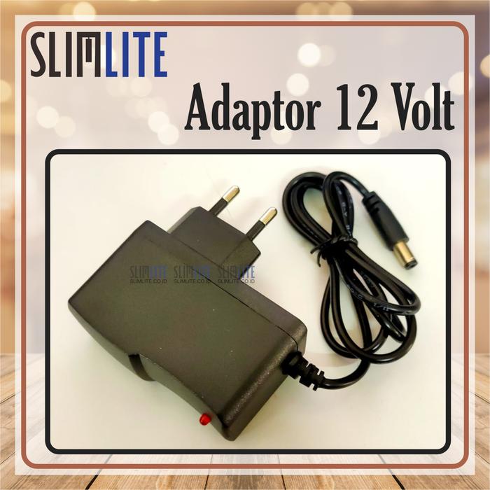 Gambar Adaptor 12 Volt 1Ampere dari SLIMLITE Kota Surabaya Tokopedia