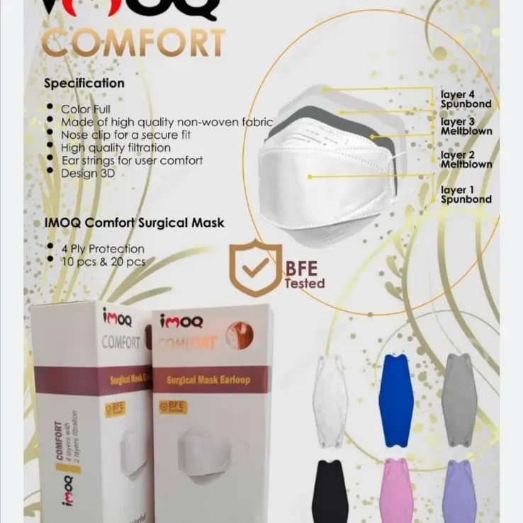 IMOQ Comfort 4 Ply Surgical Mask 3