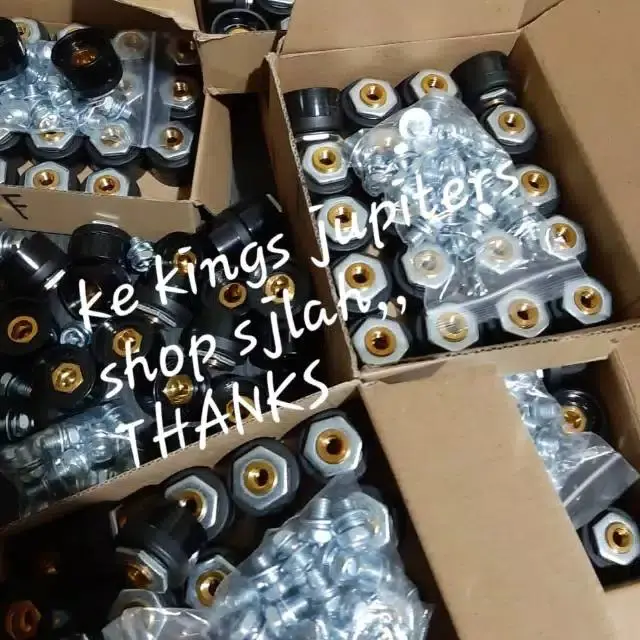 ORI KUNINGAN KONEKTOR MESIN LAS 70mm 50mm 25mm - MALE FEMALE - COWO CEWE - CONNECTOR SOCKET CONECTOR 2