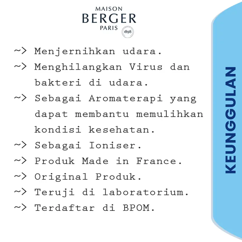 Maison Berger Pyrethre 1 Lt - Min 1 box, bebas mix dengan aroma lain 3