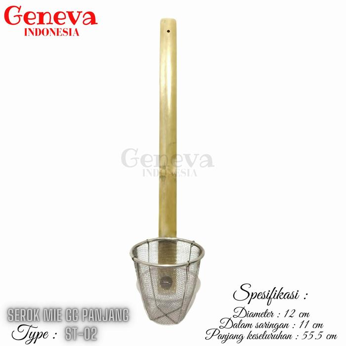 Gambar Serokan Saringan Mie 12cm Gagang Bambu Panjang dari Geneva Indonesia Kota Administrasi Jakarta Barat Tokopedia
