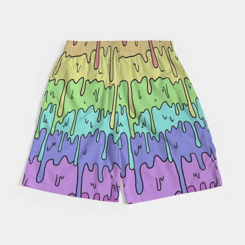 Boxer dryfit motif meleleh warna warni