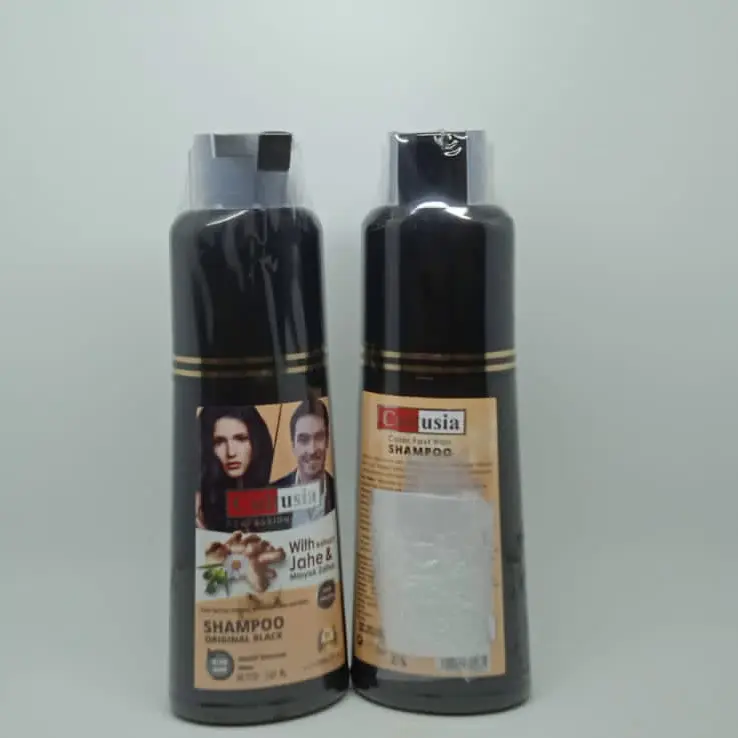 Cultusia shampo penutup uban original /rambut hitam instan 4