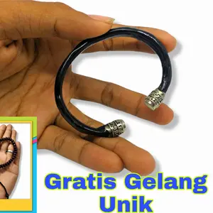 Gelang Akar Bahar Hitam Variasi Alpaka