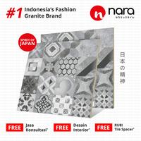 Gambar GRANITE NARA CERAMICA 60x60 cm - NA60DM007 - SAYAMA DECO GREY dari Nara Ceramica Kota Administrasi Jakarta Utara 3 Tokopedia