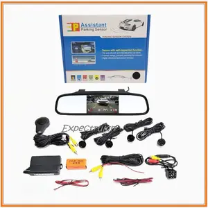 Video Sensor Parkir Spion 4.3 Inchi + Kamera Mundur + 4 sensor Parkir