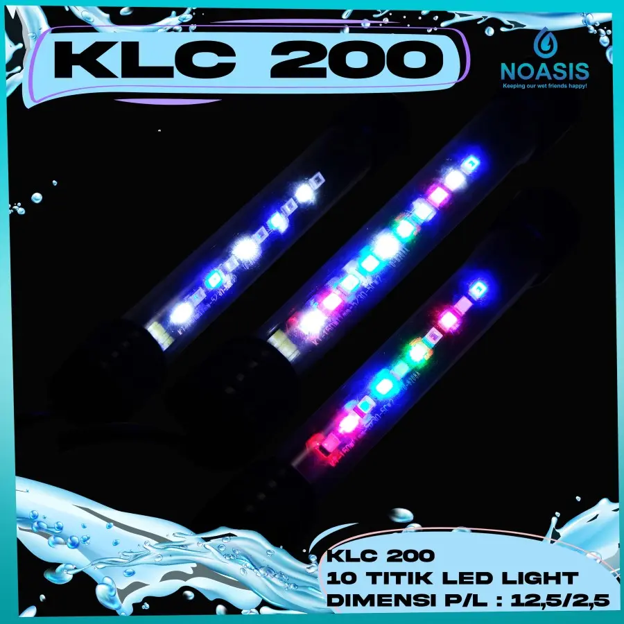 LAMPU LED AQUARIUM KIYOSAKI KLC 200 /KLC 250 AQUASCAPE 20-30 CM 3 IN 1