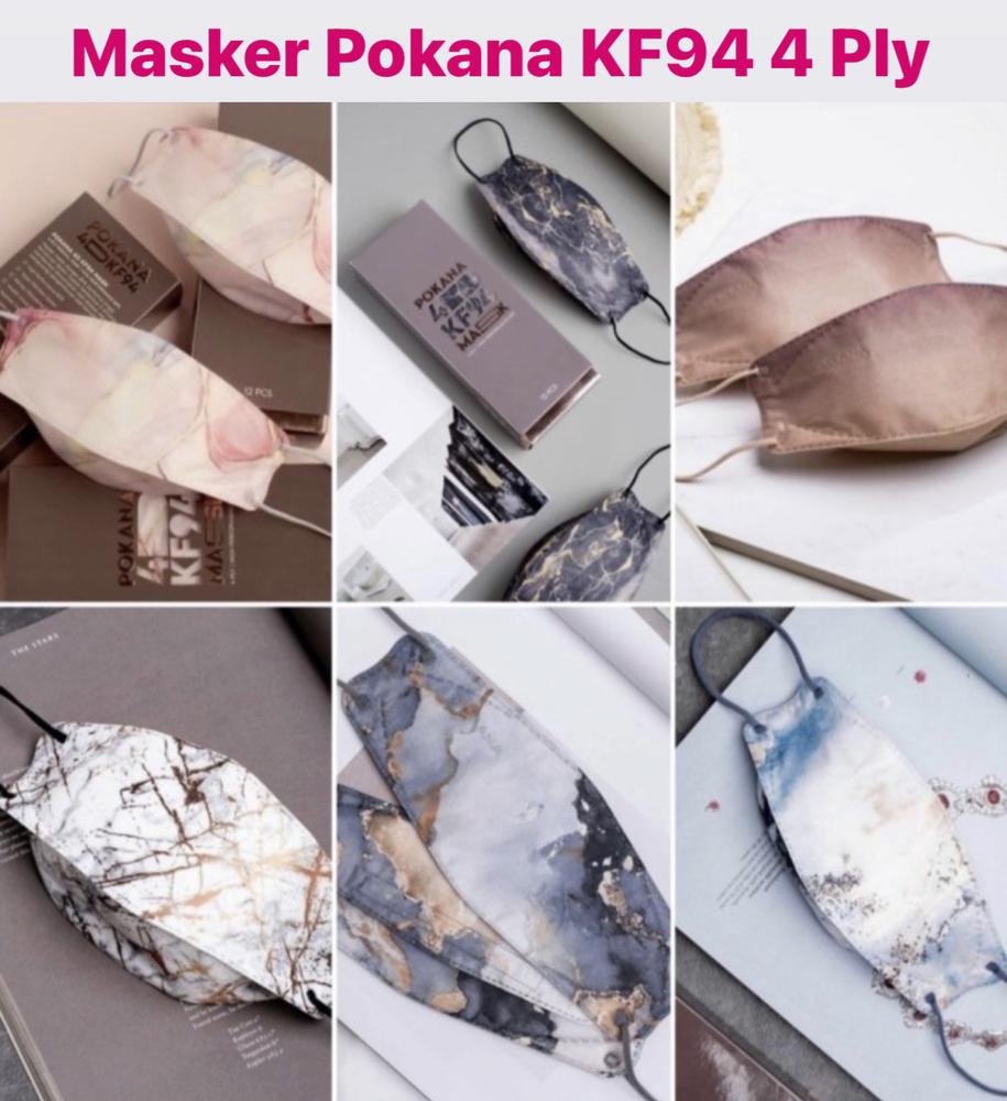 MASKER POKANA KF94 4D MEDIS 4 PLY - SATUAN / PCS - Black