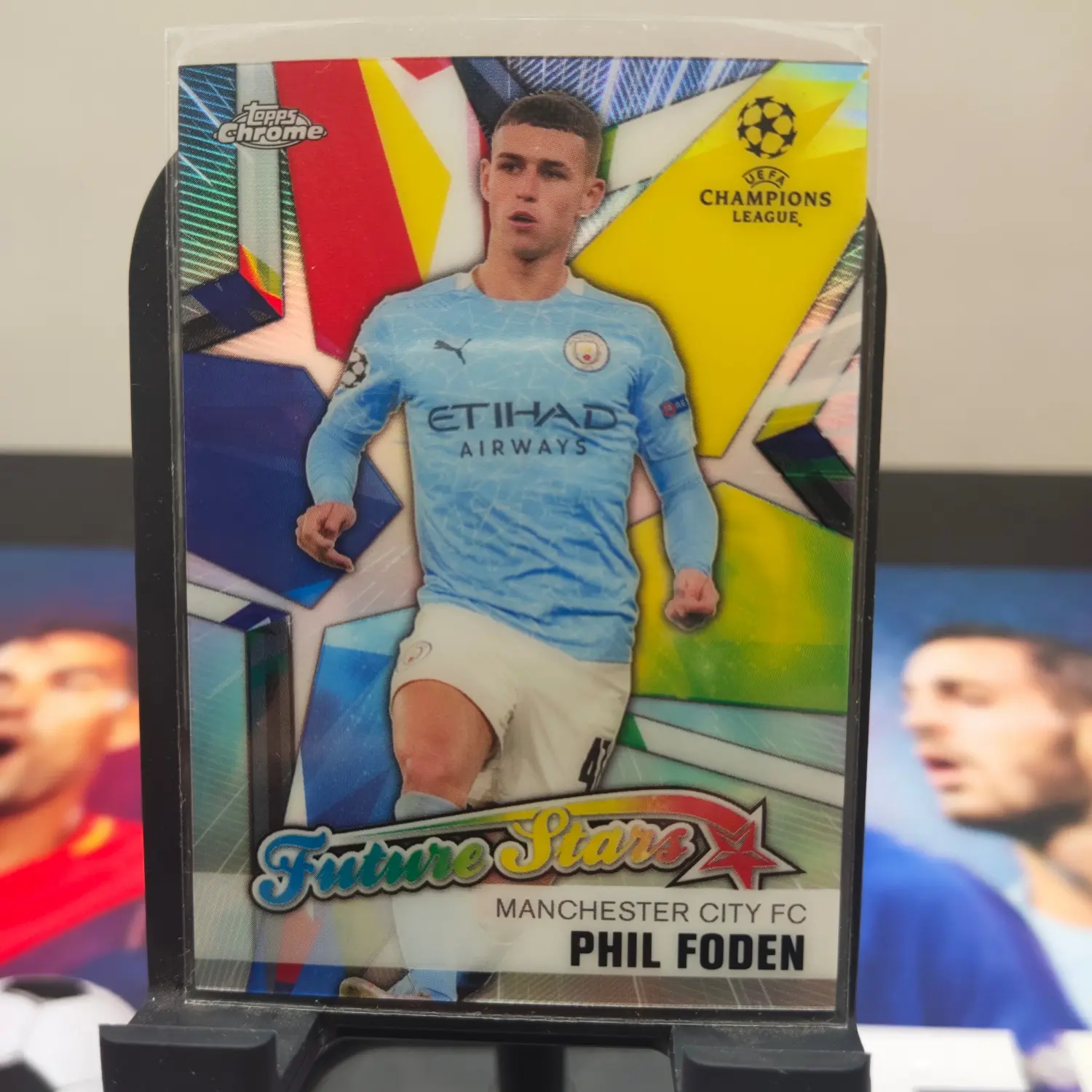 Topps Chrome UEFA champion league Phil Foden Future stars Refractor