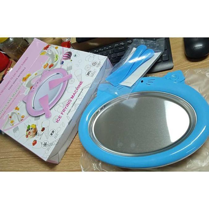 Pembuat Ice Cream Roll Maker Yogurt Piring Cetakan Es Krim Anak Rumah 4