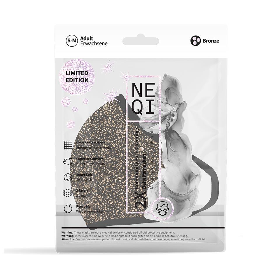 NEQI Original Re-usable Face Masks - Xmas Bronze