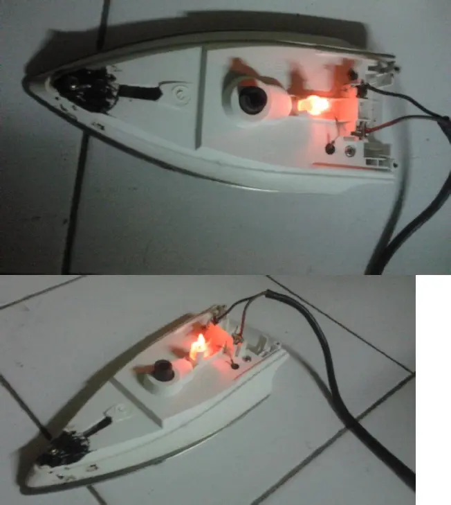 Lampu Pijar Setrika AC 220V Indikator LED Power Terminal Magic Com Jar 1