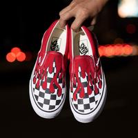 Gambar Vans Slip On Checkerboard Flame Red dari WAWAI SNEAKERS Kota Tangerang Selatan 3 Tokopedia