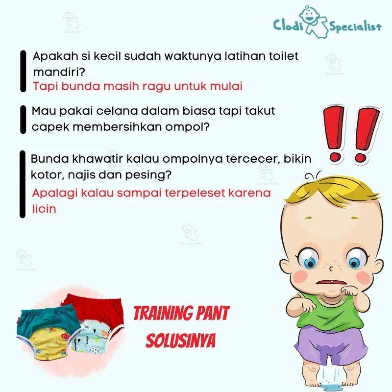 Klodiz XL 14-17 kg Training Pants/ Celana Dalam Latihan Pipis Anak 4