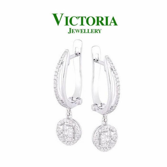 Gambar Anting Berlian VER690270 Victoria Jewellery dari Victoria Jewellery Online Kota Administrasi Jakarta Selatan Tokopedia