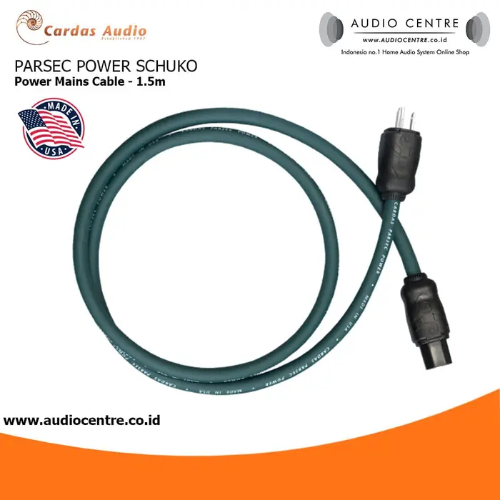 Gambar Cardas Audio Parsec Power Schuko EU Plug US Plug made in usa - 1.5m EU Plug dari Audio Centre Official Kota Administrasi Jakarta Barat 5 Tokopedia