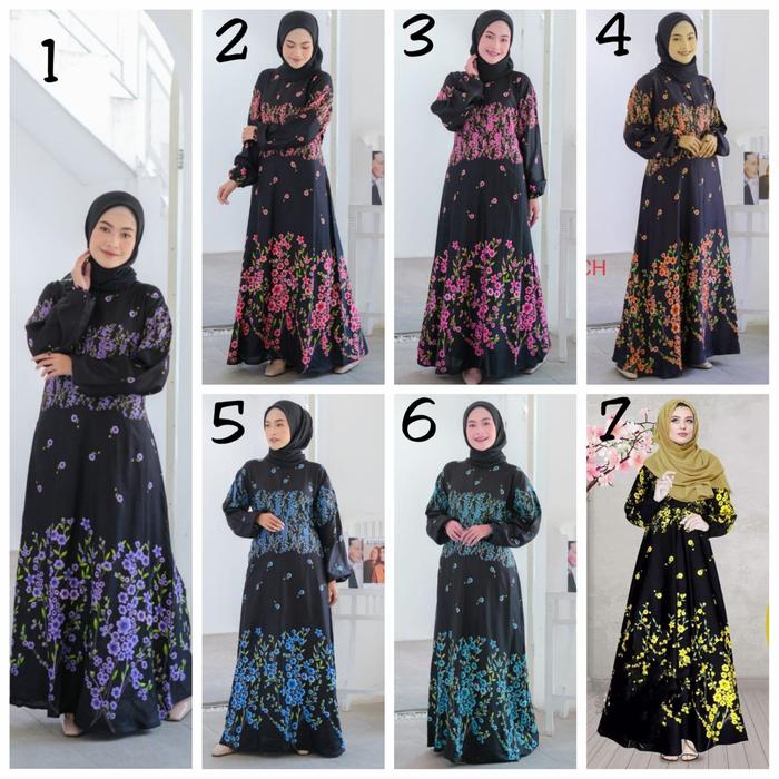Gambar Gamis Bali Nanami Black Series dari MS Glow Bali Original Kota Denpasar Tokopedia