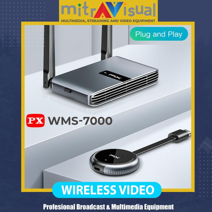 Gambar PX WMS-7000 HDMI Wireless HD Transmitter Receiver Kit 1080P dari Mitra Visual Store_NEW Kota Surabaya Tokopedia