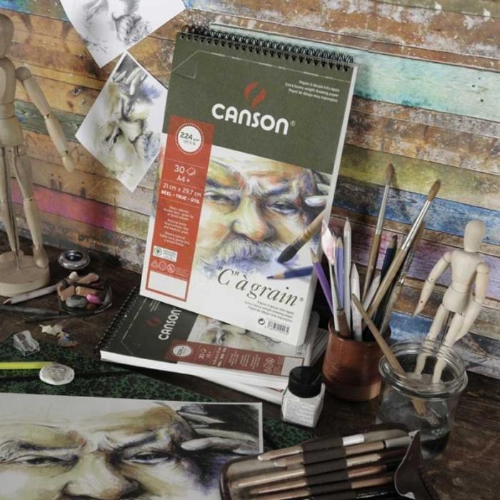 Jual Canson C a Grain A4 125 gsm sketch book/buku sketsa gambar teknik ...