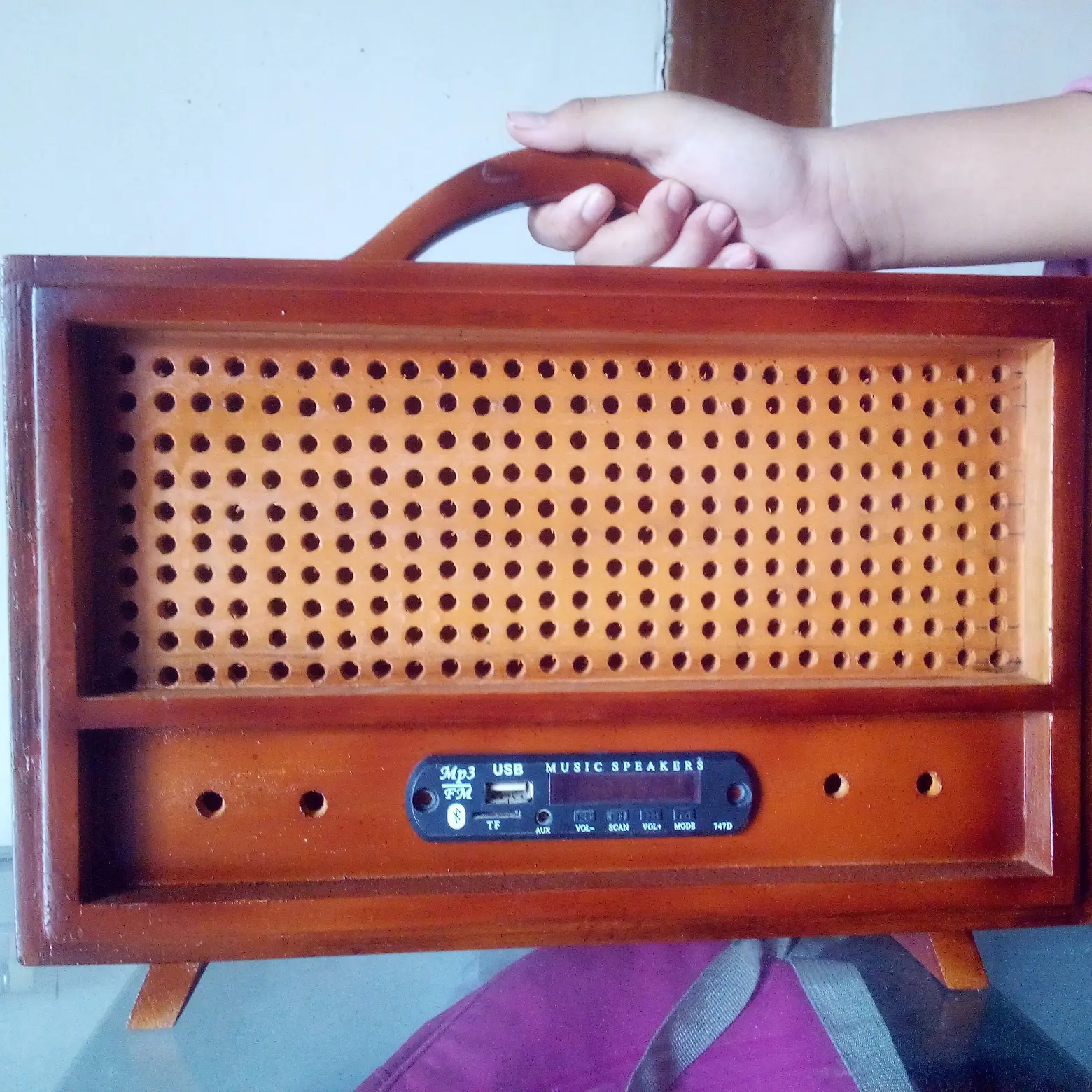 kotak radio jadul P30cm L15cm T20cm tanpa mesin