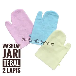 Washlap Bayi Handuk Polos Waslap Jari Lap Tangan Perlengkapan Baby