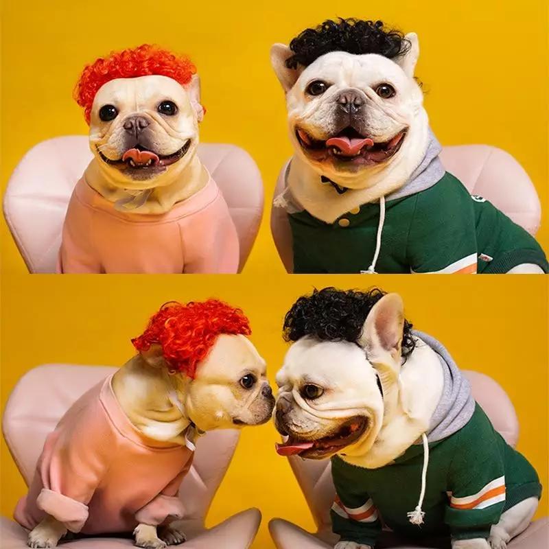 wig anjing dan wig kucing kostum rambut palsu hewan PET4052 5